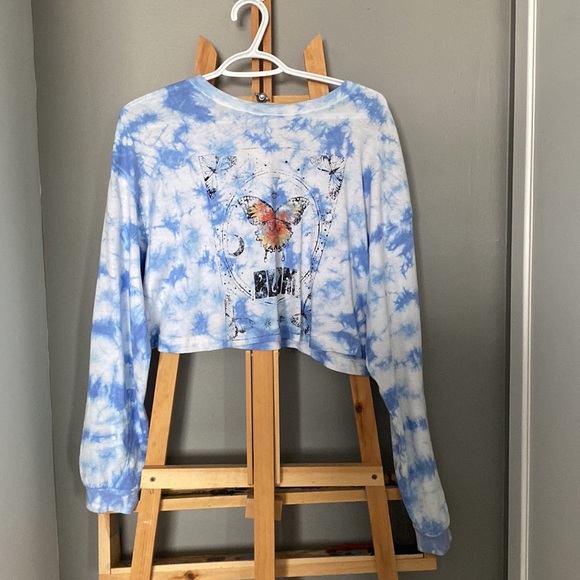 Garage Tie Dye cropped long-sleeved shirt - Picture 5 of 5
